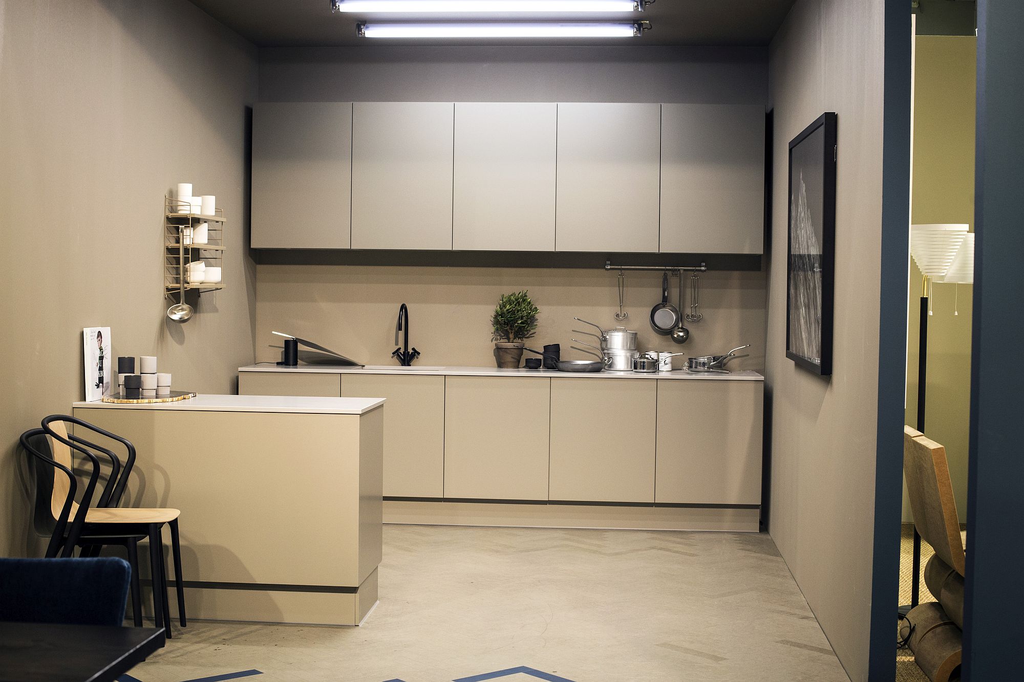 Single walled kitchen